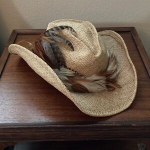 Vintage Shady Brady unisex rafia cowboy hat